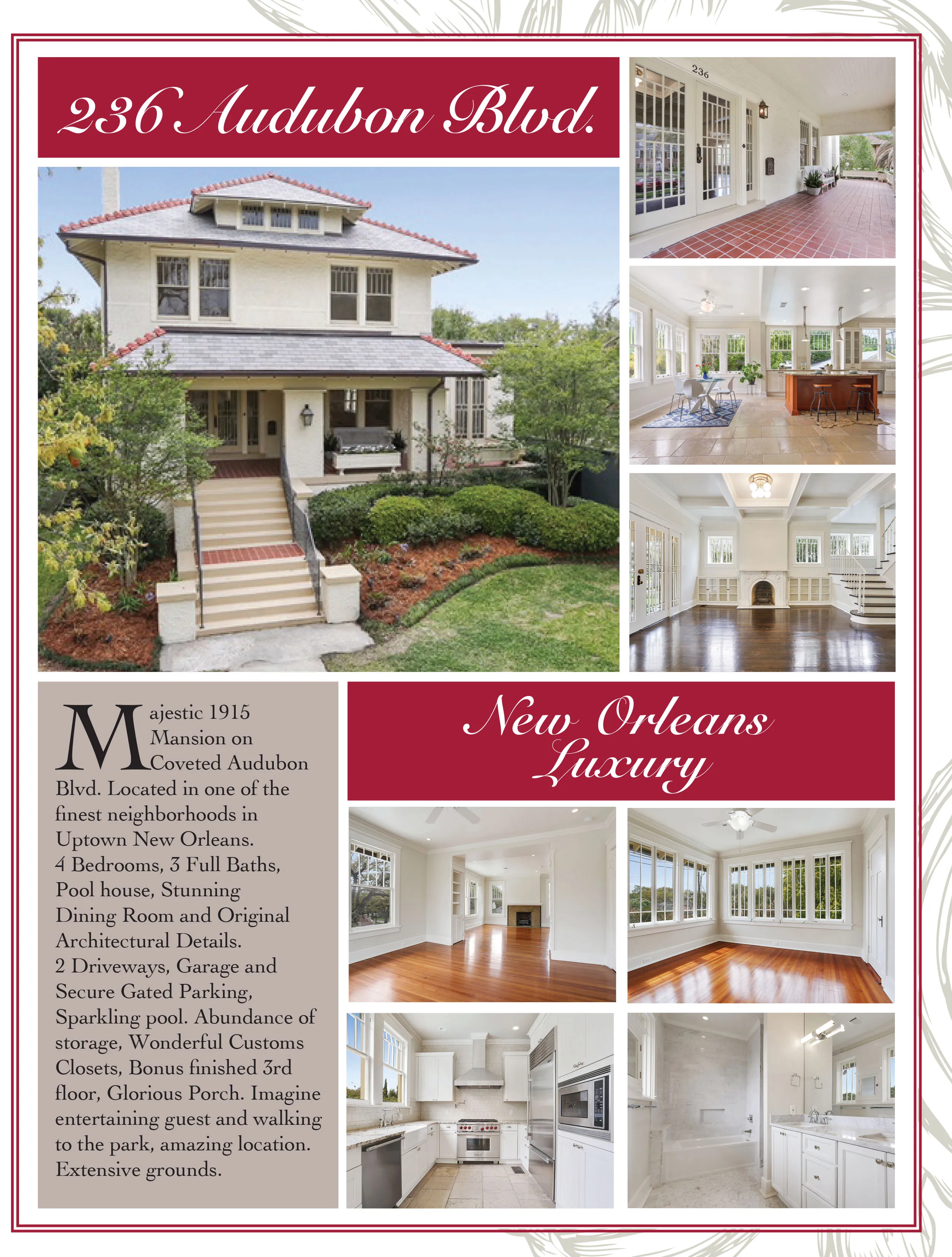 Sell sheets marketing luxury homes
