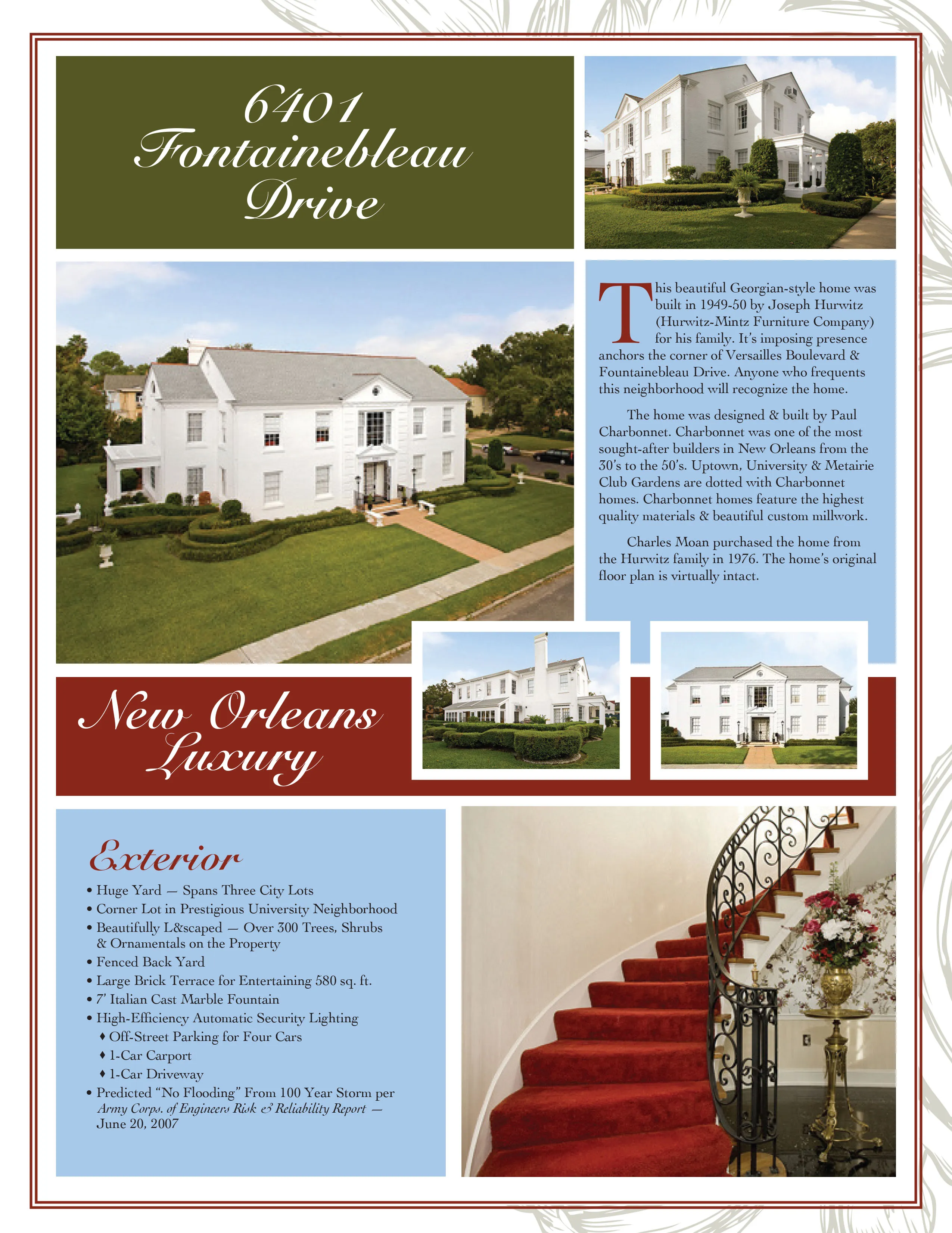 Sell sheets marketing luxury homes
