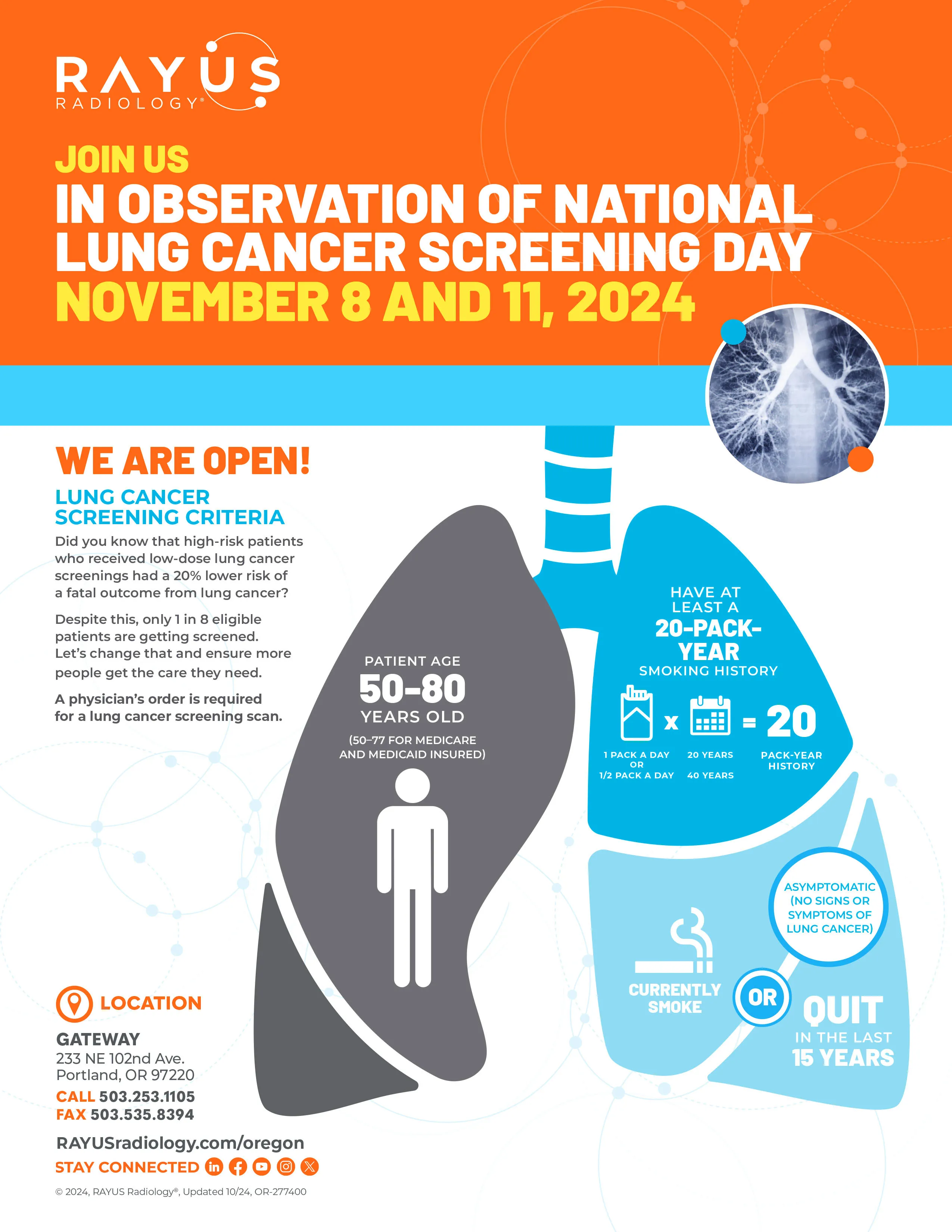 Lung screening flyer
